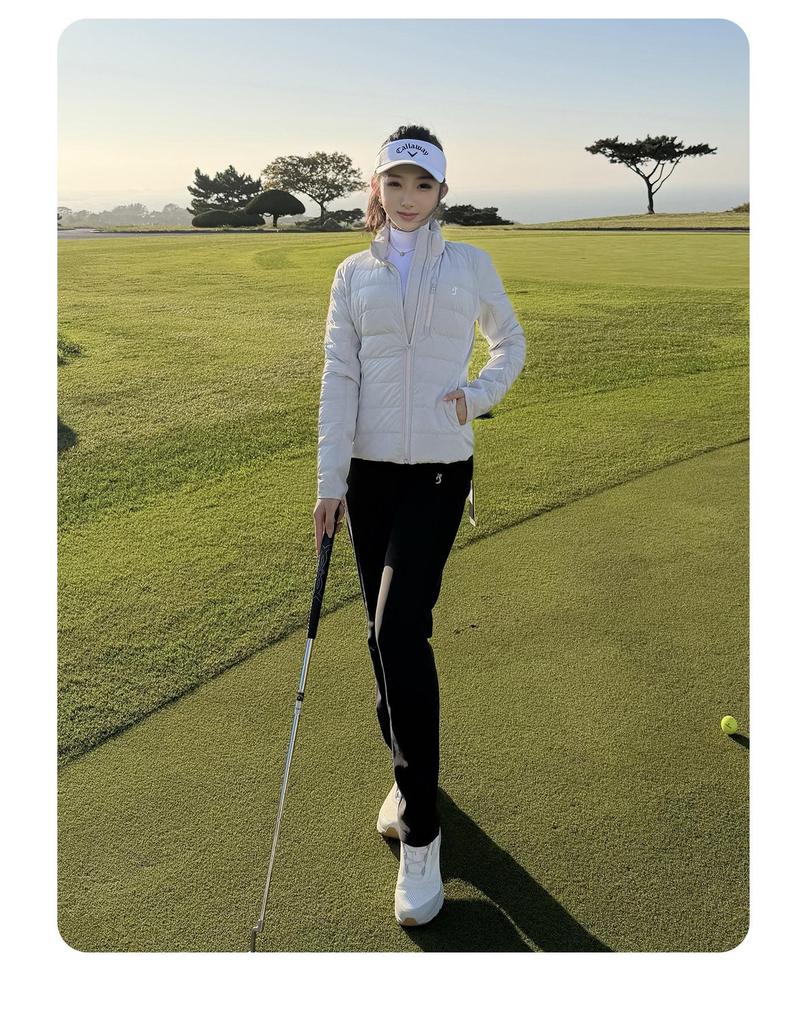 TASHI GOLF Женский зимний теплый стройнящий пуховик и комплект брюк с высоким поясом на флисе