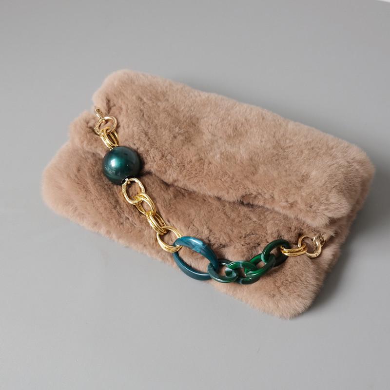 Акриловая ручка-цепочка для женской сумки