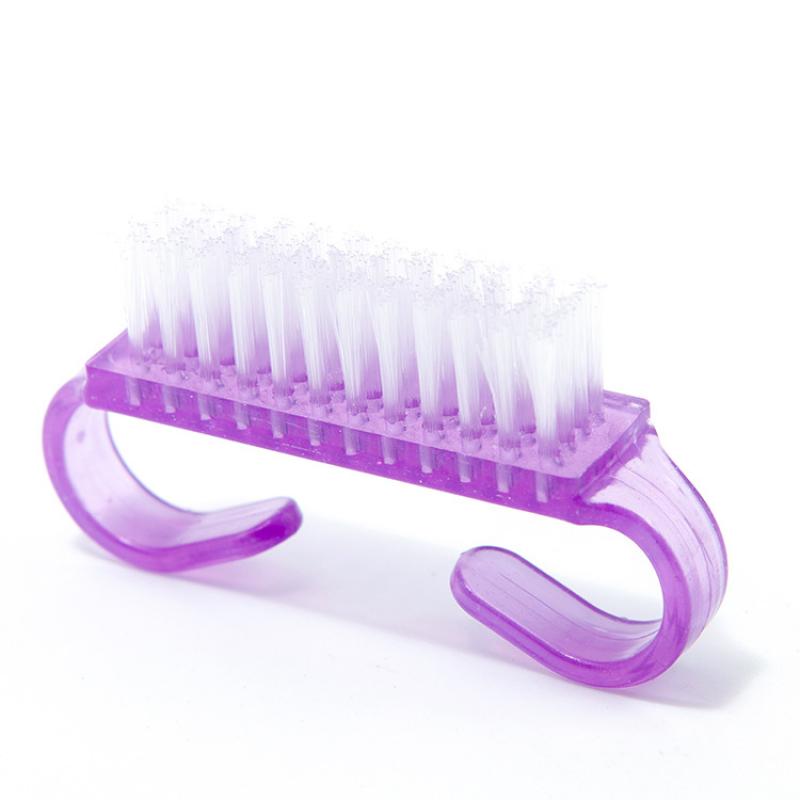 Пластиковые щеточки для ногтей, разноцветные щетки для чистки ногтей, щетка для очистки пыли, мягкие инструменты для снятия лака и маникюра