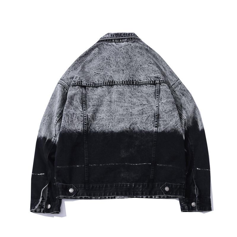 Осенняя новая цветная рабочая куртка с карманами и лацканами, мужская свободная джинсовая куртка в японском стиле в стиле ретро и хип-хоп