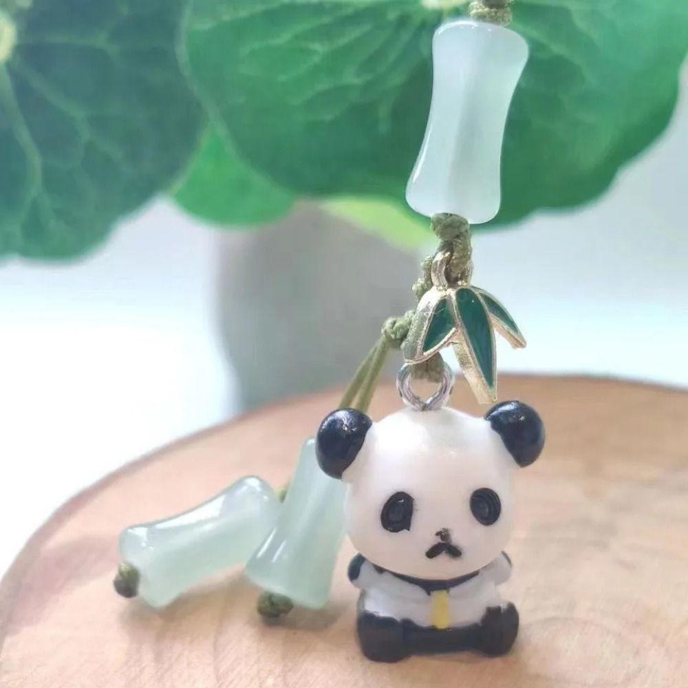 Phone Charm Mobile Phone Lanyard Chinese Style Phone Straps Fashion Lucky Panda Pendant Girl Woman