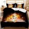 Magic Book Duvet Set Suitable For Boys And Girls Bedroom Decoration Bedding Three-Piece Set