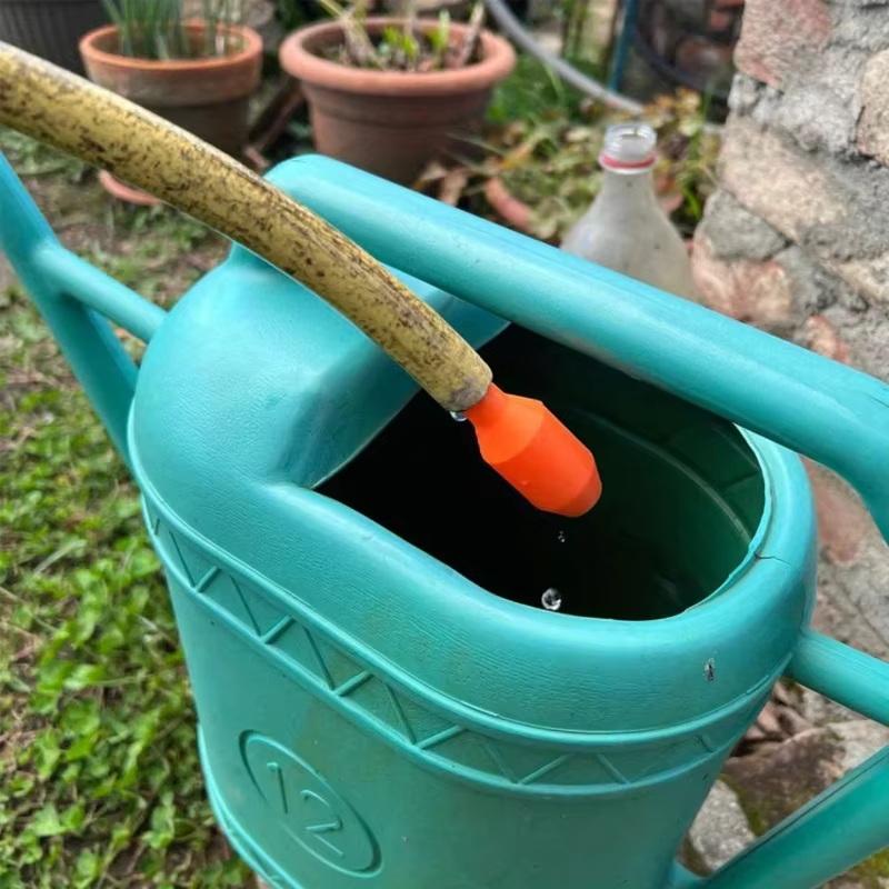Self-Priming Manual Siphon Water Pump Shake Operated Compact No-Power for Outdoor Patio Potted Plant Watering