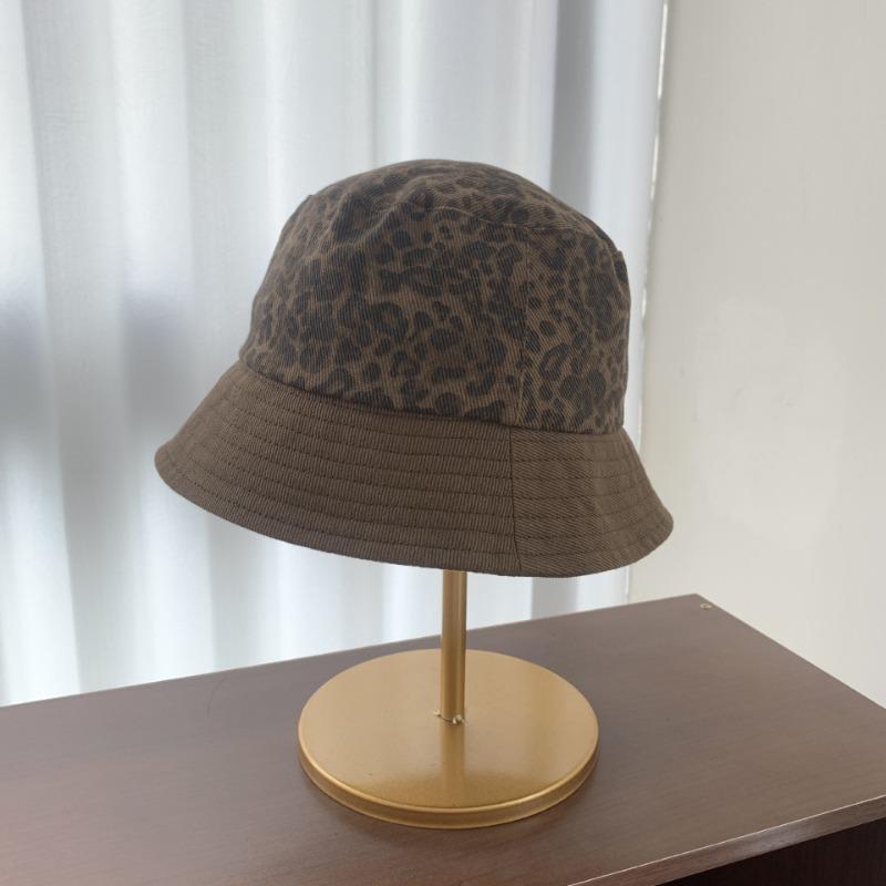 Women S Vintage Leopard Print Bucket Hat Casual Fall Winter Fashionable Hat