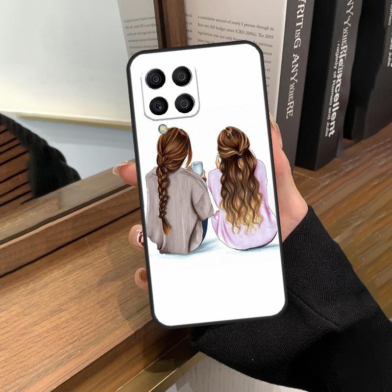 Чехол для лучших друзей BFF Matching Case для Samsung Galaxy M13 M53 M51 M31 M11 M14 M34 M54 M12 M32 M52 M16 M36 M56 M15 M35 M55