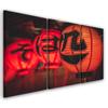 Three Piece Picture Canvas Print Japan Lantern Inscriptions