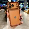 Гальванический прозрачный чехол для телефона для iPhone 17 Pro Max 17Pro Air 17 Защитная пленка для стекла камеры Воздушная подушка Ударопрочный прозрачный чехол Funda