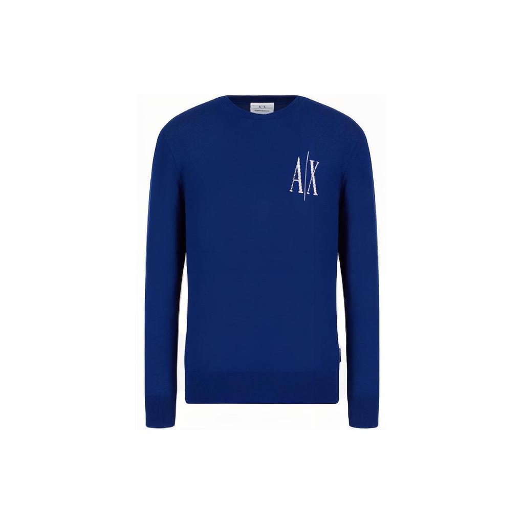 ARMANI EXCHANGE Intarsia Logo Wool Jumper 8NZM4R-ZM8AZ