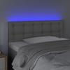 LED Headboard Grey 80x5x78 88 Cm Faux Leather