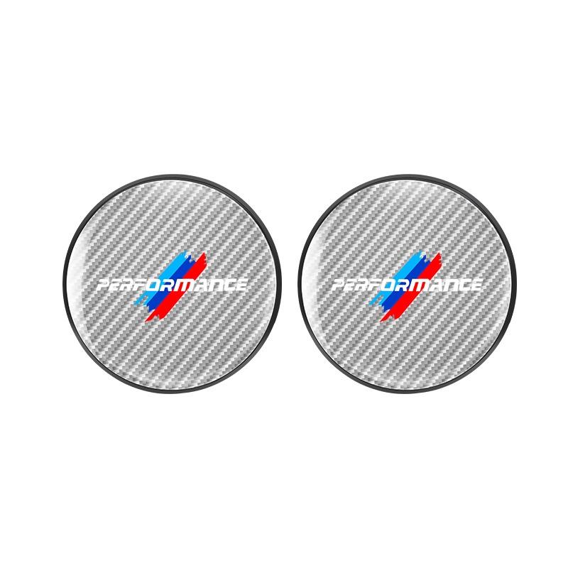 Carbon Fiber Car Water Cup Pads Anti-Slip Coasters For BMW Performance E28 E30 E36 E39 E46 E60 E64 E70 E85 E87 E90 F10 F20 M3 M5 RR2 qa1