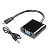 HDTV To VGA Plastic Adapter 1080P Output Stable Signal Transfer Projection Converter Perfect for Monitors Tablets