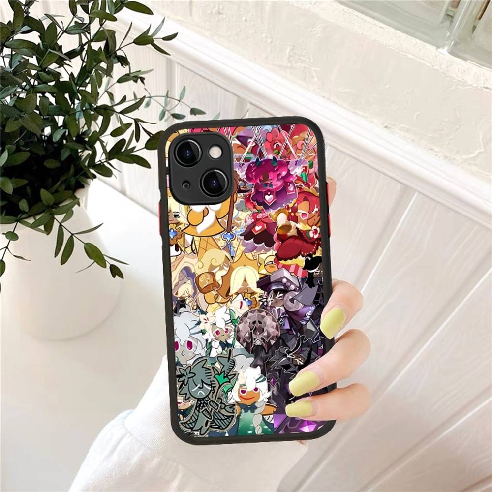 Game Cookie Run cute Kingdom Phone Case for iPhone 16 15 14 11 12 13 Pro Max X XS Translucent Matte Cover