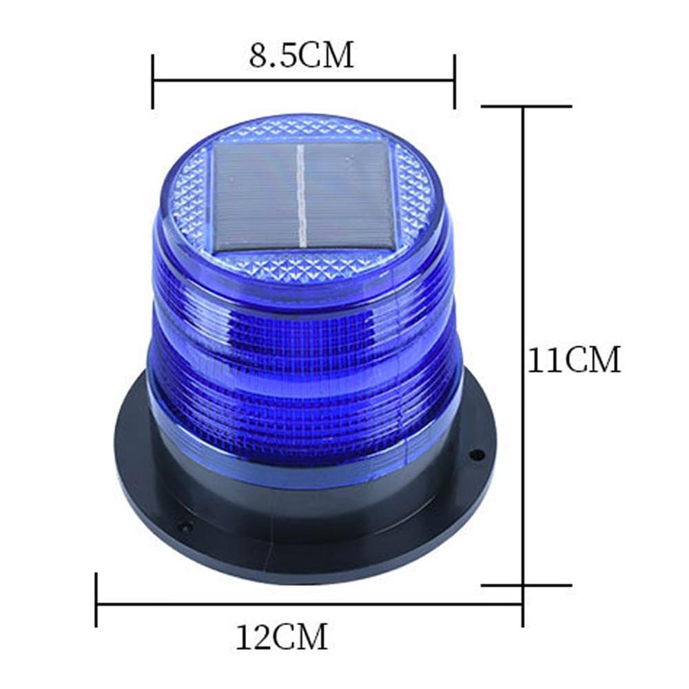 Солнечный светодиодный стробоскопический сигнальный маячок Полицейский мигающий светодиодный стробоскоп На солнечной батарее Аварийные огни на крышу спасательной машины с магнитной основой