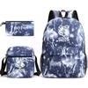 Harry Potter House Crest Backpack School Bag Satchel Pencil Case 3-Piece Set Large Capacity Waterproof Durable Unisex