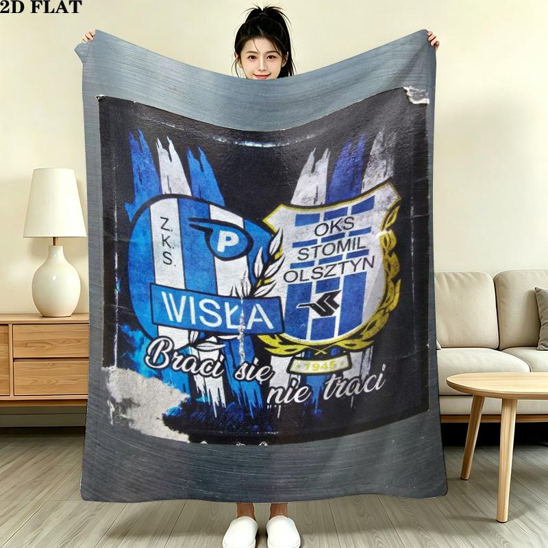 Wisa Pock Print Flannel Blanket, High quality Comfortable for All Seasons, Home Decor, Warmth and Comfort, Perfect for Christmas Gifts