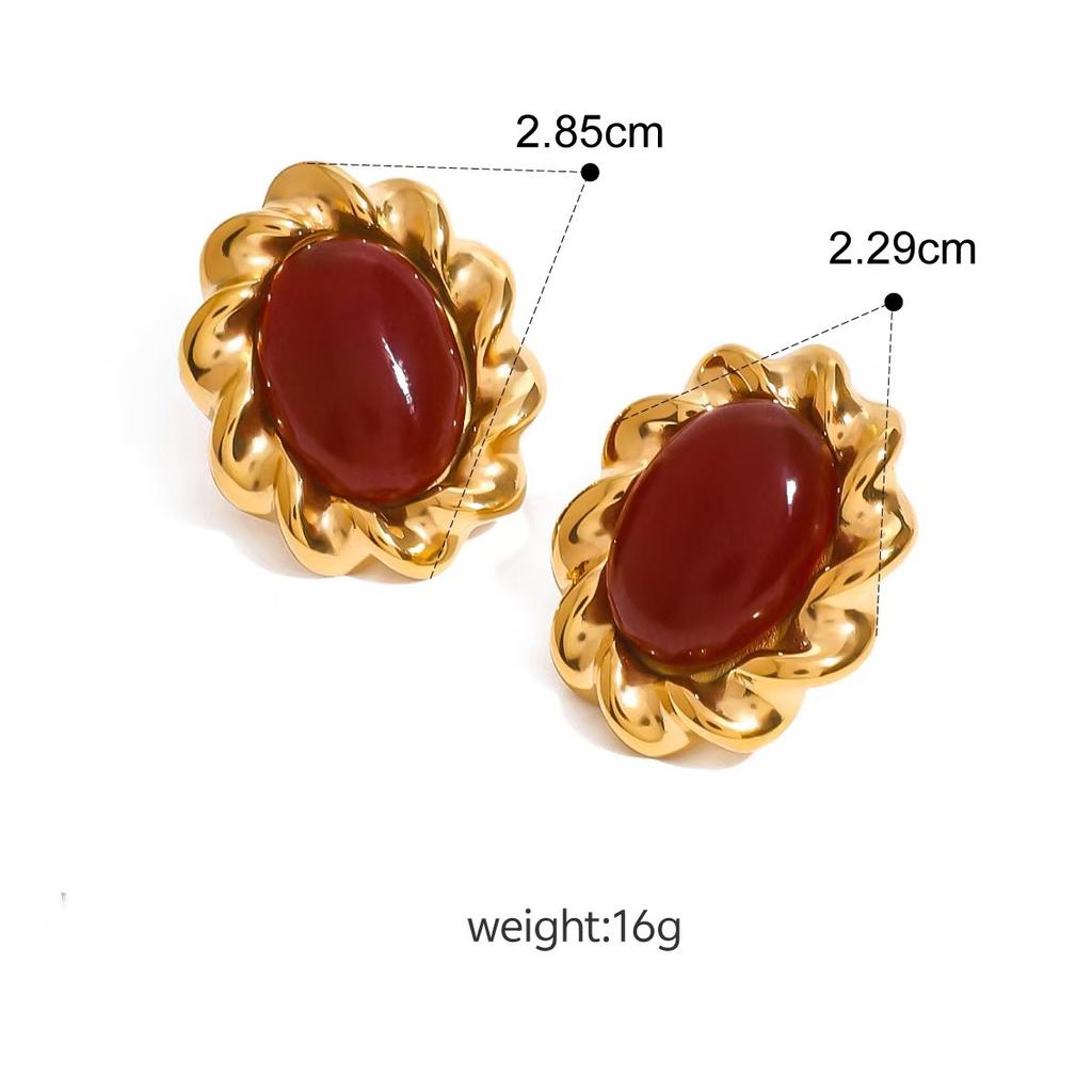 Jewelry for Women Trendy Fashion Earrings Design Sense Stainless Steel Non-Fading Ear Jewelry Daily