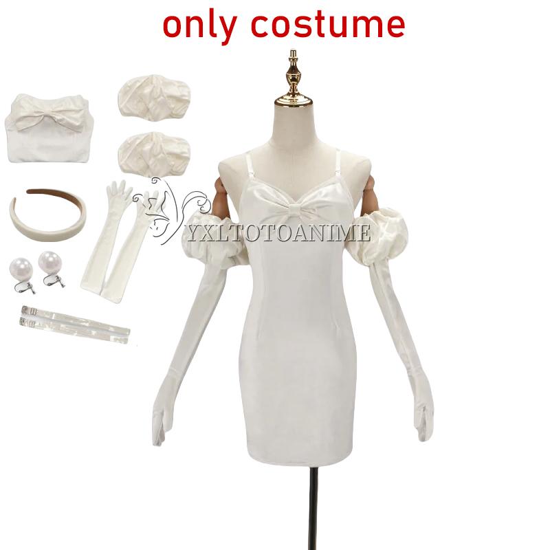 Аниме Инопланетная Сцена Мизи Суа Косплей Костюм Парик Темно-синее Платье Розовый Голубой Длинные Волосы Перчатки Чулки Пояс Набор Униформа для Рождества