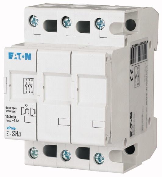Fuse base for cylindrical fuse inserts Z-SH/3