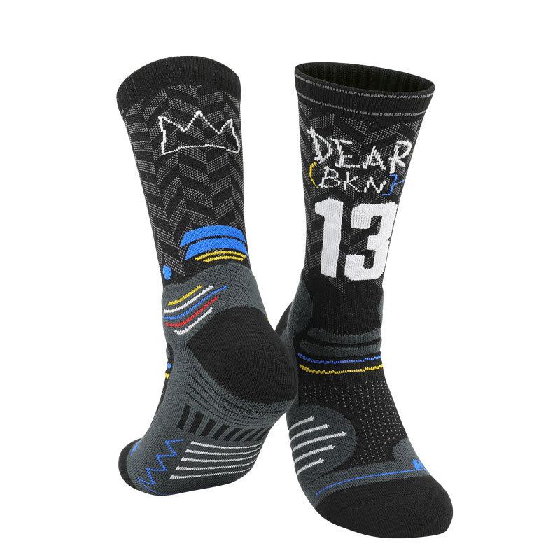 Non-Slip Professional Basketball Socks Men'S Medium Tube American Thickened Towel Bottom Women'S Sweat-Absorbing And Breathable Sports Socks Men'S