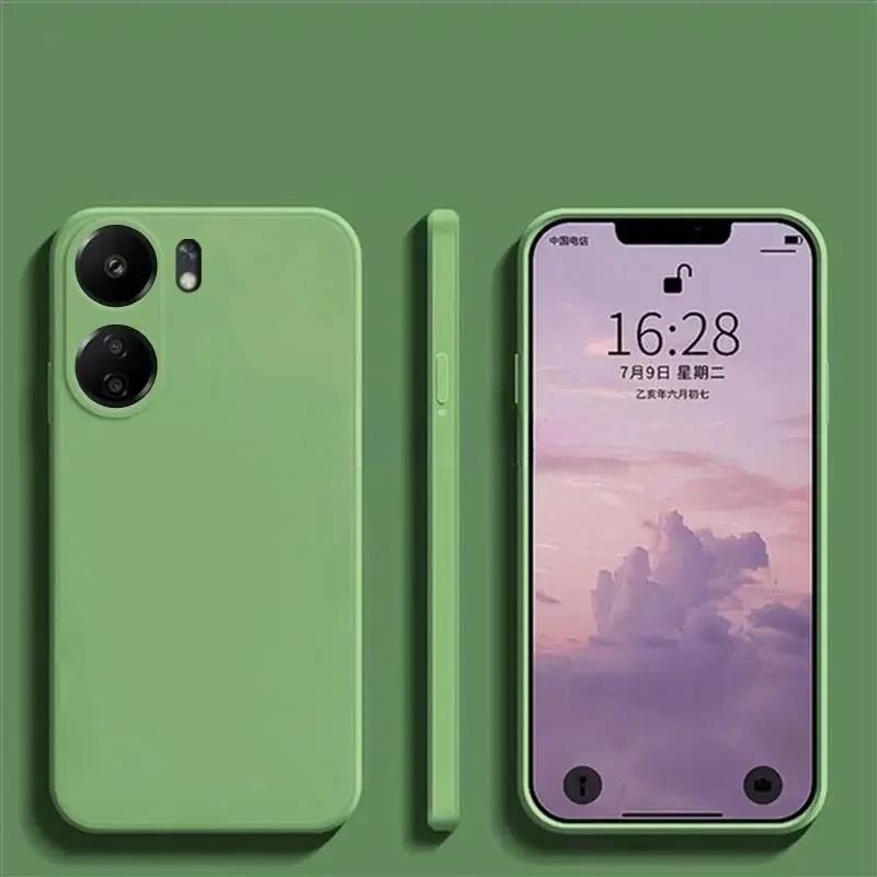 Жидкий силиконовый чехол для POCO X7 Pro, матовый мягкий защитный чехол для объектива камеры цвета конфет для Xiaomi POCO X7Pro X7