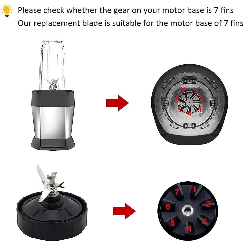 7 плавников сменные лезвия блендера совместимы с Nutri Ninja BL450 Auto IQ Pro чашки для блендера Ninja сменные детали
