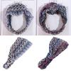 Colorful Lace Hairbands Hollow Wide Side Head Wrap Sweet Wave Mesh Headband  Party