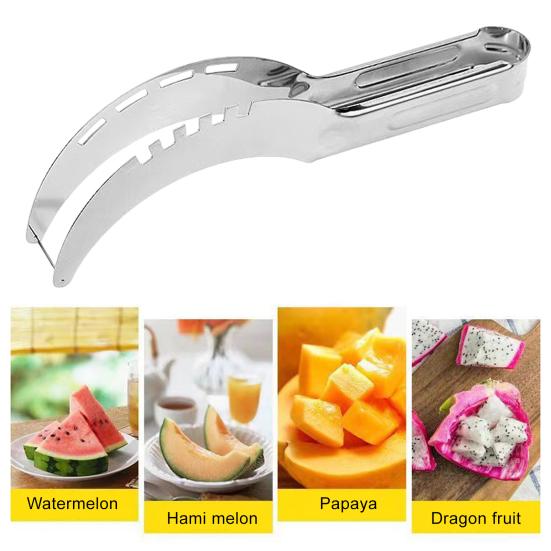 Арбузный резак из нержавеющей стали Ветряная мельница Слайсер Кухонный резак для фруктов Инструменты для выкапывания дынь Фрукты