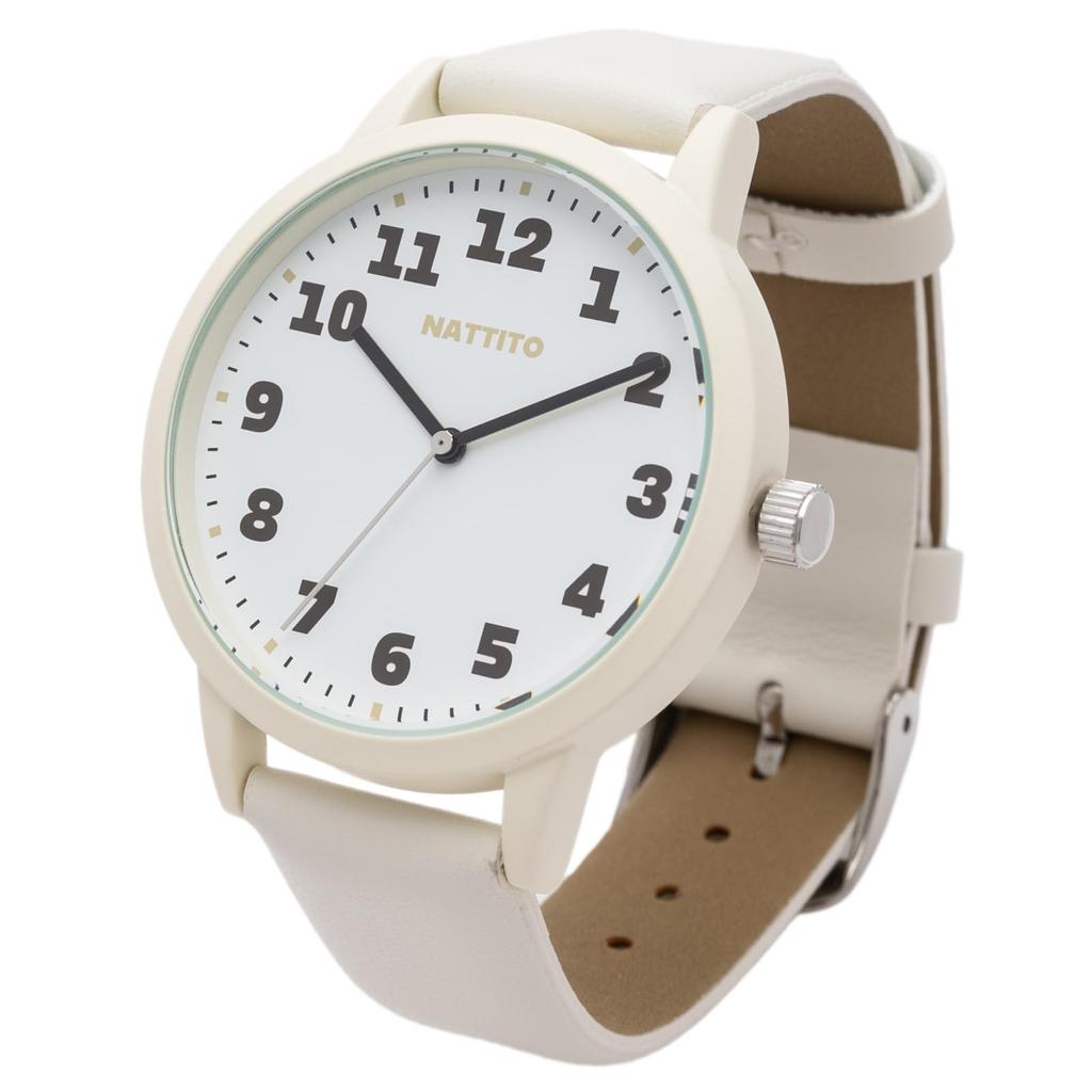 Watch Analog Leather Strap Simple Easy To See Alamo White [Fieldwork] Women's ST293-1