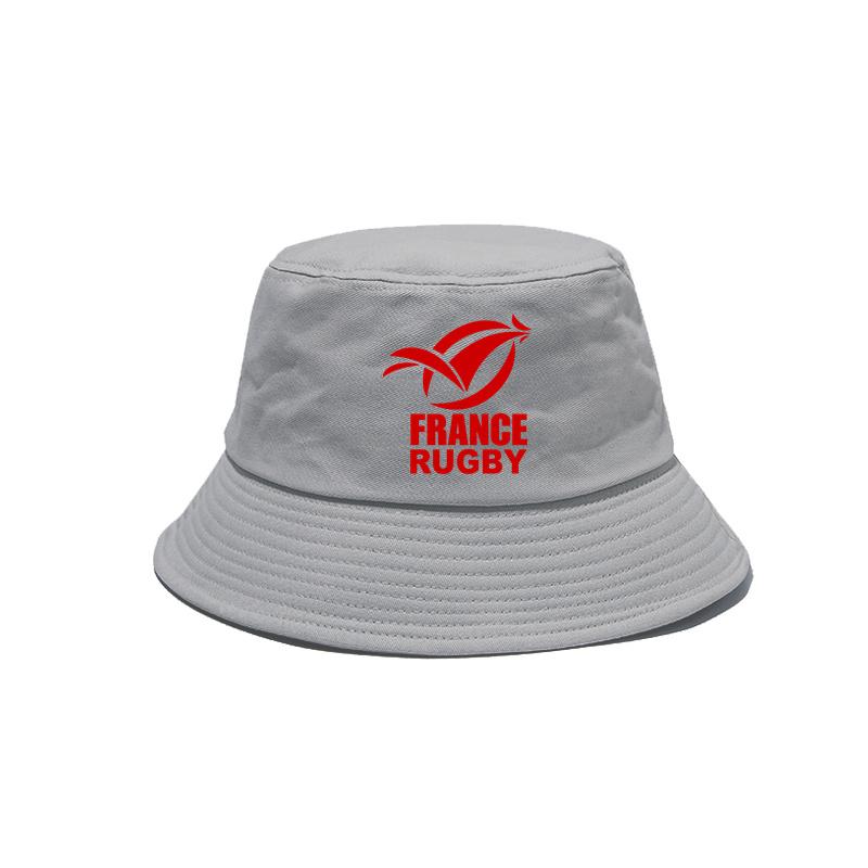 France Rugby Bucket Hat Cap Unisex Women Unisex Panama Cap Outdoor Summer Adjustable France Rugby Bob Caps MZ