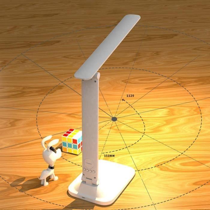 Светодиодная настольная лампа - KISUFU - Складная - Сенсорное управление - Защита глаз - Перезаряжаемая через USB