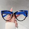 Oversized Cat Eye Glasses Women New Fashion Vintage Optical Frames Trendy Stylish Design Non-prescription Eyeglasses