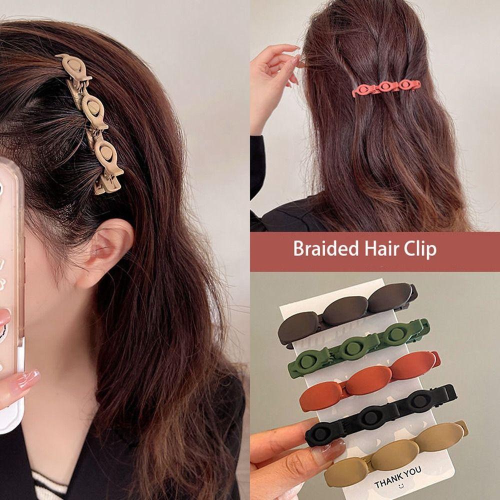 Korean Style Duckbill Clip Plastic Bangs Clip Simple Braided Hair Clip Female/Girls