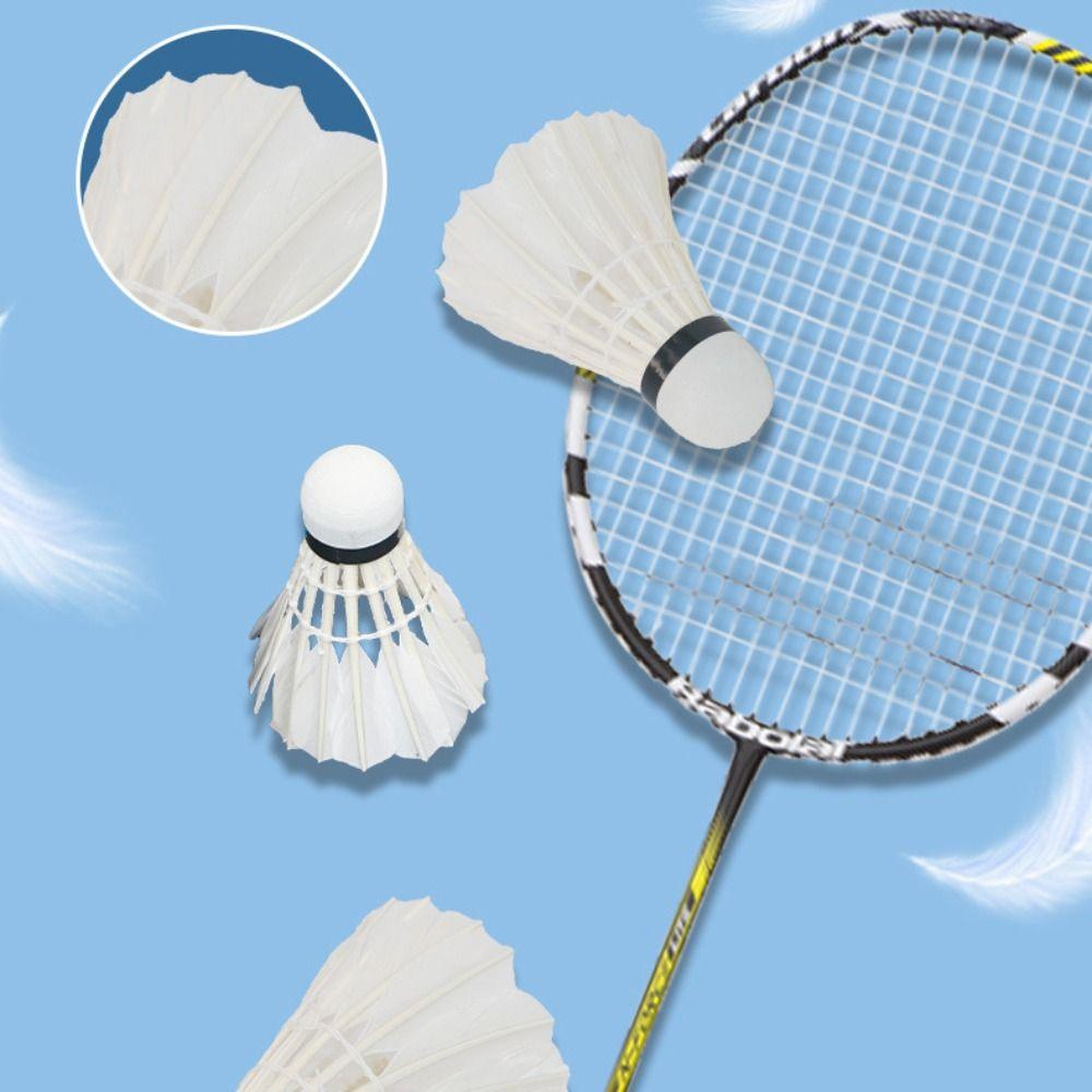 12 шт./лот тренировочный мяч для бадминтона, волан с утиным пером, тренировочный мяч для начинающих