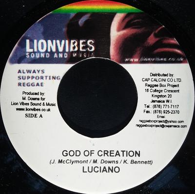7-дюймовая пластинка LUCIANO / TEFLON - God Of Creation / Life We Promote NONE Lionvibes Sound 2006 Ямайка Регги, Ска и Даб Б/у