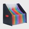 Вертикальная сумка-гармошка с радужными внутренними страницами - Портативная офисная папка большой вместимости