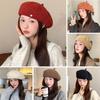 Warm French Artist Hat Retro Felt Berets Fashion Plain Cap Lady