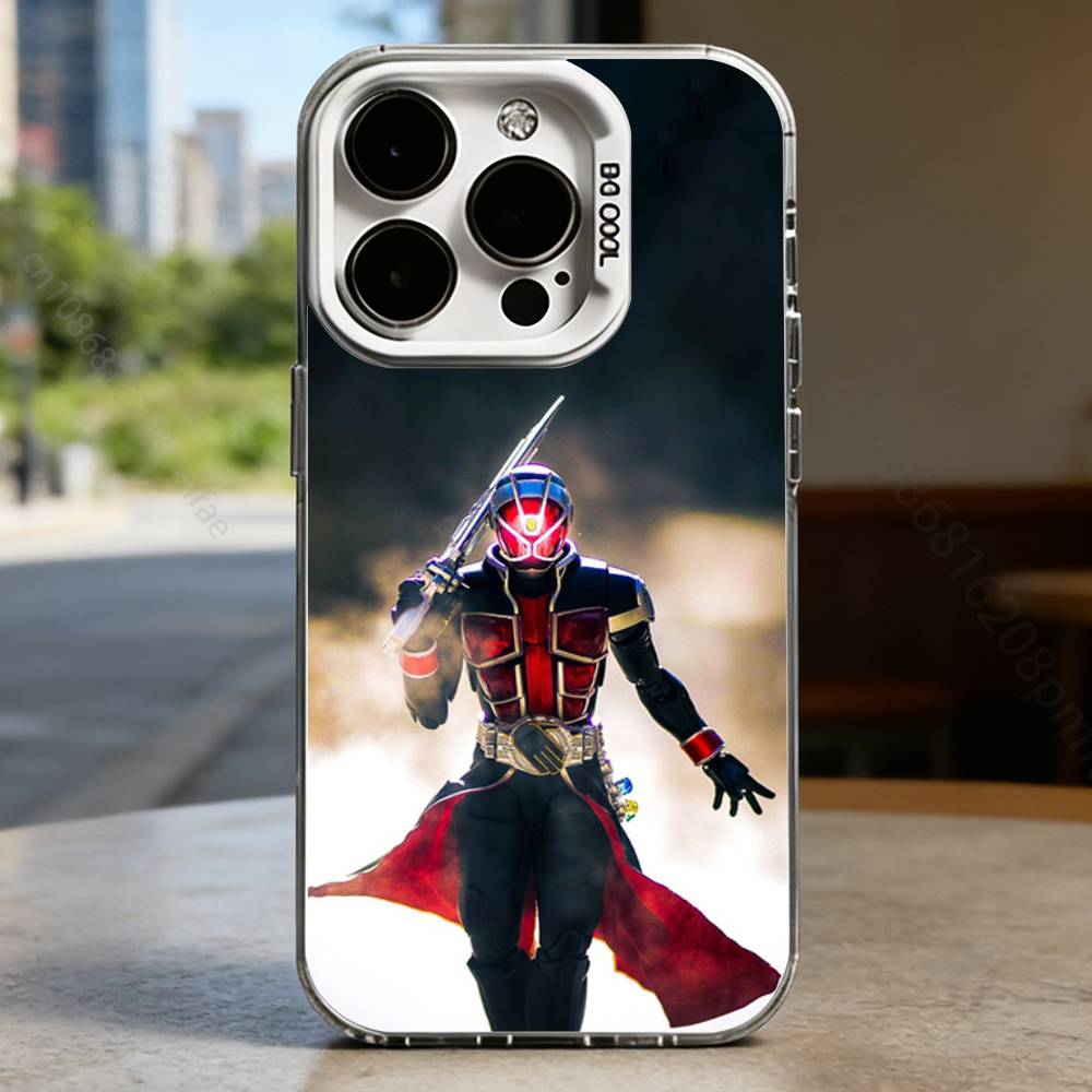 Чехол Kamen R-Rider для iPhone 16 15 14 13 12 11 Pro Max Plus Air 16E X XR XS Max Жесткий противоударный бампер