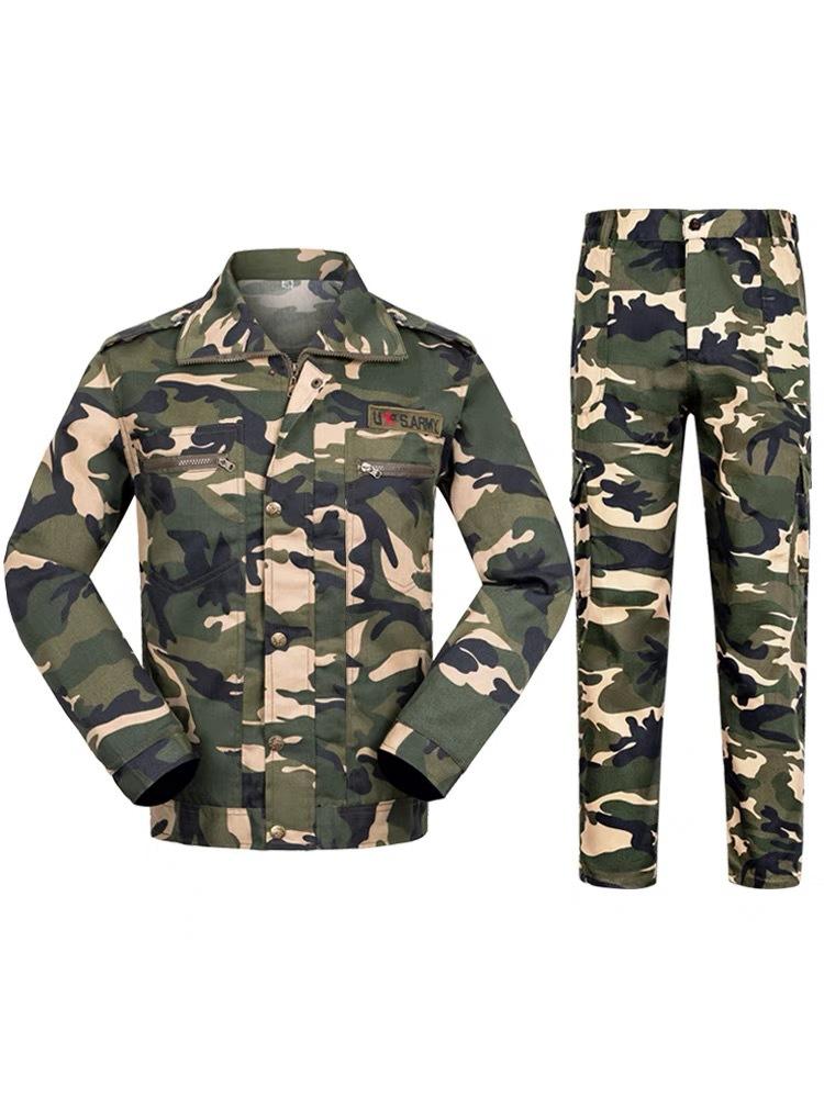 Мужской комплект одежды для охоты, военная куртка + брюки, камуфляжная куртка для активного отдыха, утолщенный износостойкий инструментальный комбинезон(Нет шляпы, нет ремня)