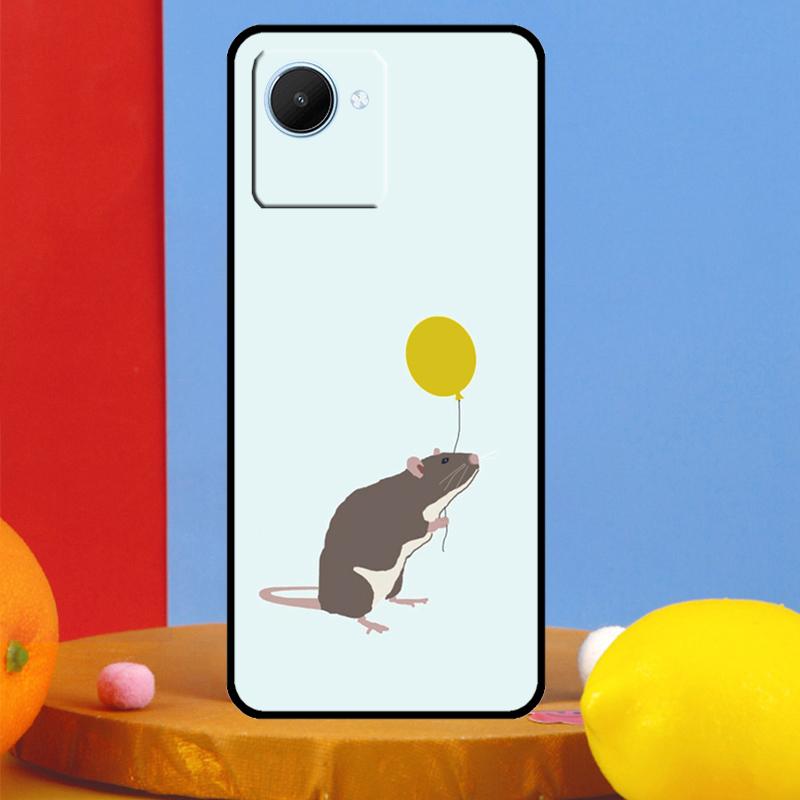 Cute Cartoon Animal Rat For Realme GT5 GT Neo 6 9 10 11 12 Pro Plus C21Y C25s C30 C31 C33 C35 C51 C53 C55 C67 Case