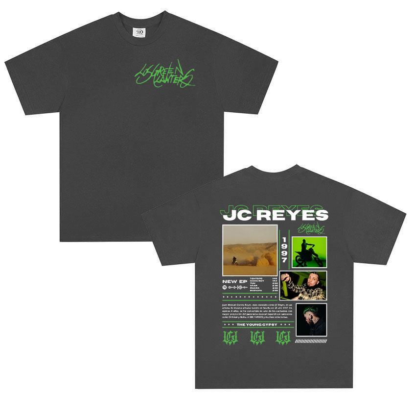 2026Summer Bestselling Rap Singer JC Reyes Retro Casual ShortSleeved TShirt for Unisex Loose and Breathable LongSleeved Shirt
