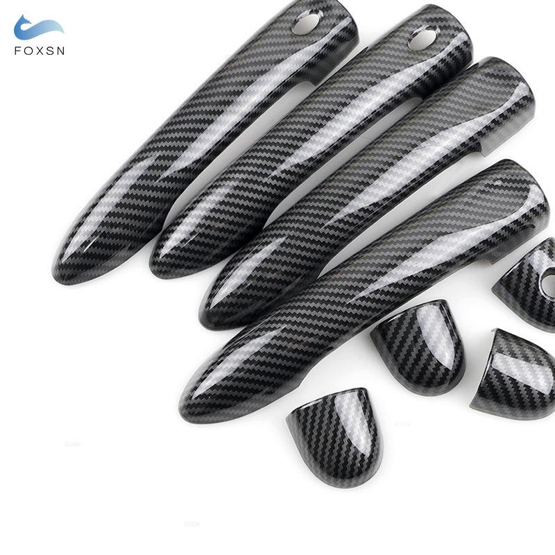 Карбоновая текстура, накладка на наружную дверную ручку автомобиля, аксессуары для Renault MEGANE 3 2008 2009 2010 2011 2012 2013 2014 2015