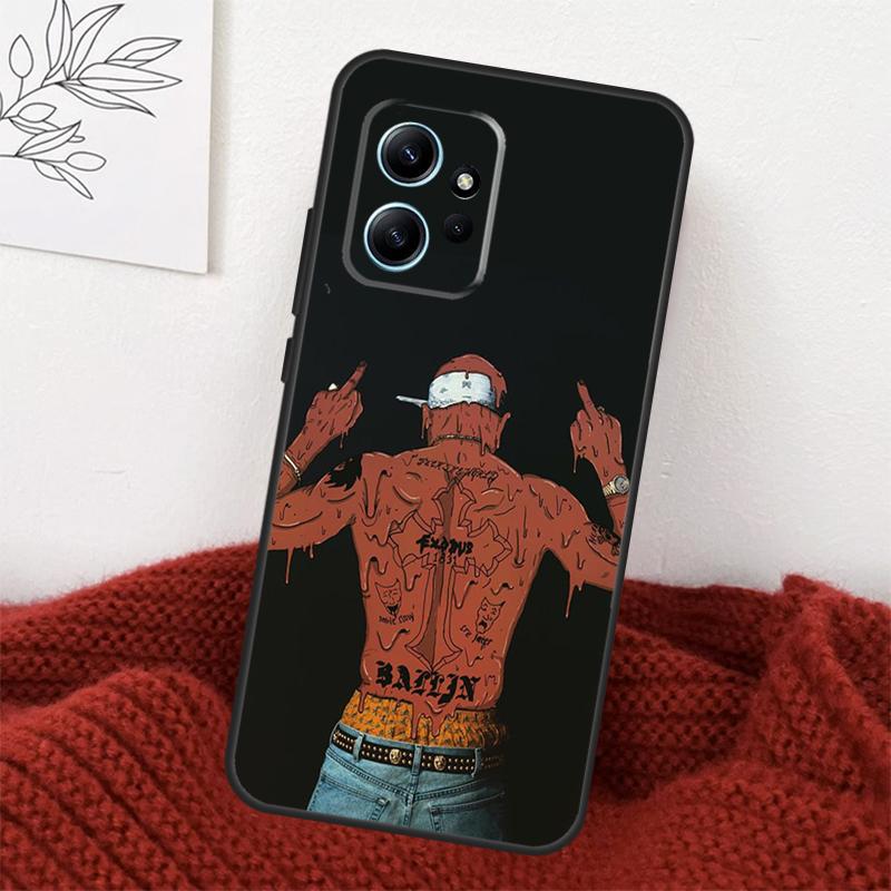 Чехол для телефона Xiaomi Redmi Note 13 10 11 12 14 15 Pro Plus с изображением рэпера T-Tupac Shakur, Чехол для Redmi 15 15C 14C 10C 12C 13C