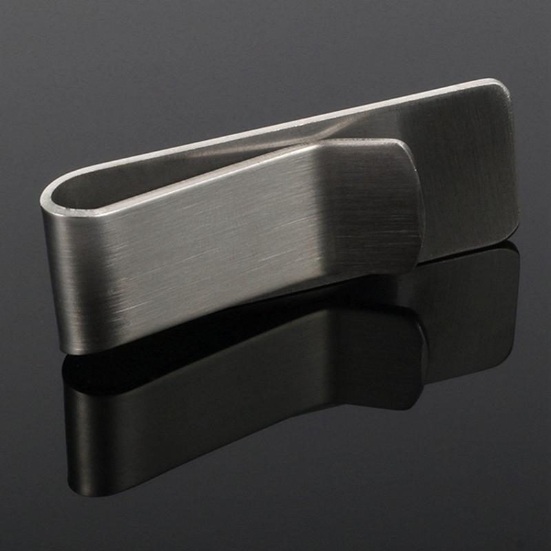 Высококачественный металлический зажим для денег из нержавеющей стали, простой серебряный зажим для денег, держатель для купюр для мужчин и женщин