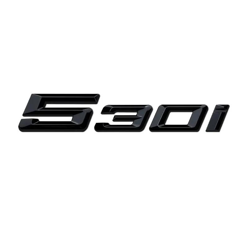 3D car trunk letter car sticker 525i 530i 540Li logo sticker BMW 5 Series E60 E61 F07 F10 F11 F18 G30 G31 G60 G61 car sticker