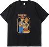 Rainy Day Fun Personality Harajuku Print Summer Short-Sleeved Thin Cotton Loose Casual Sport Men Men T Shirt Trend