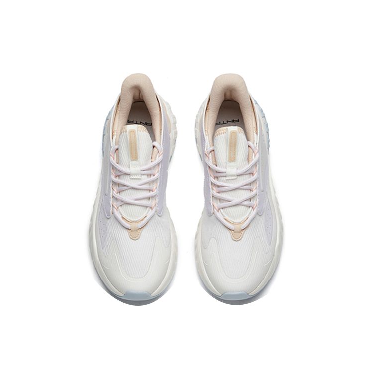 Anta Fashion Sports Casual Shoes With Shock Absorption And Slip Resistance Women Sneakers White Purple 122218871-4