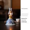 Retro Chinese Ceramic Kerosene Butter Lamp - Nostalgic Indoor Decor