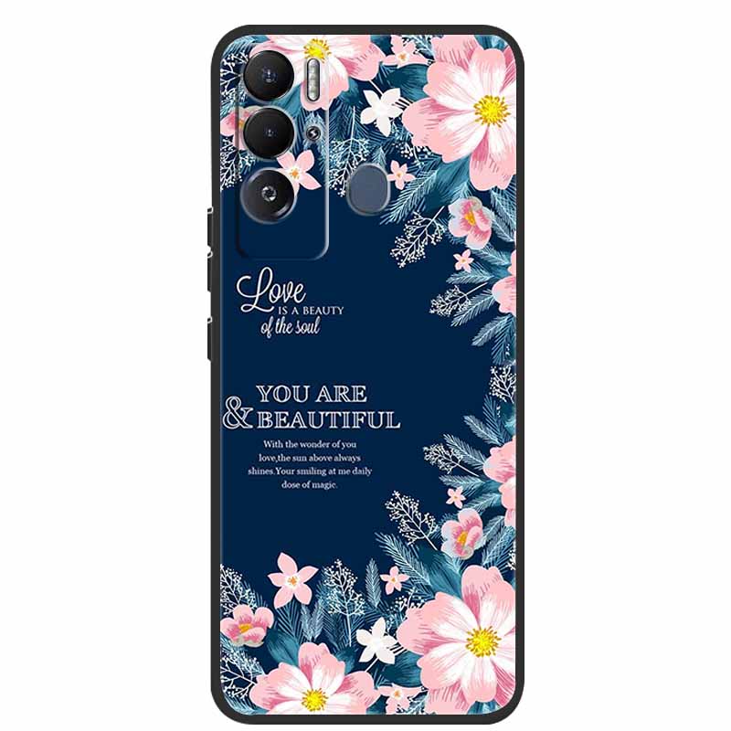For Tecno Pova Neo Case Cartoon Soft Silicone Back Cover Phone Case for Tecno Pova Neo Bumper Coque LE6 Shockproof PovaNeo Funda
