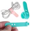4/8PCS Silicone Organizer Headphones Earphone Cable Ptotector USB Wire Tie Cord Clip Cable Winder