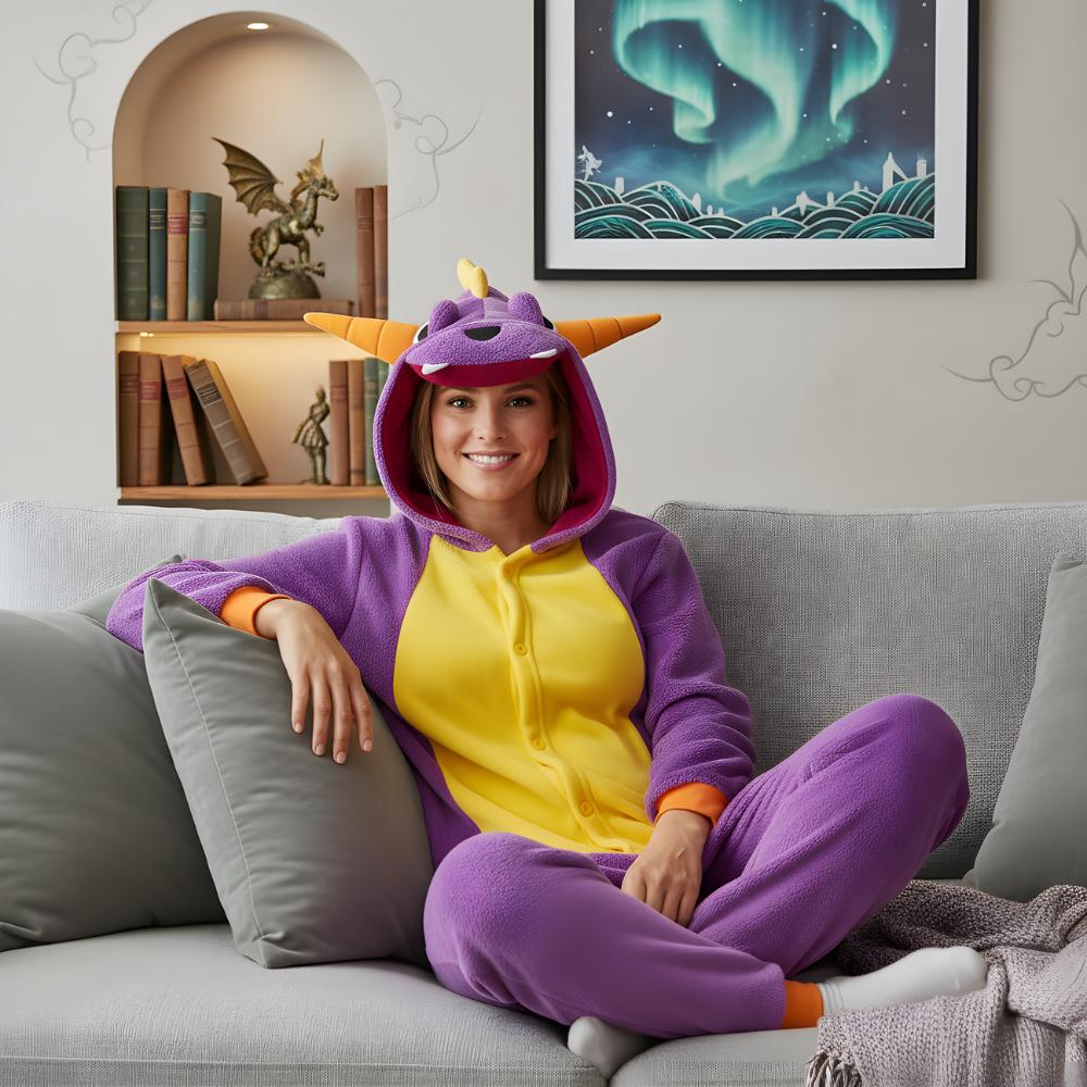 Spyro Onesie Kigurumi Pajamas Costume : 145-155Cm